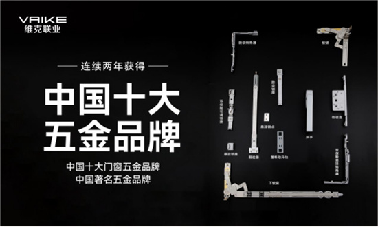 实至名归丨维克五金再度荣膺“中国十大品牌”殊荣