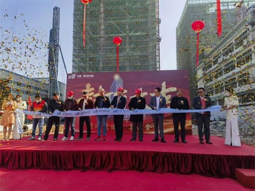 中国品牌门窗网(图2) 维佰帝系统门窗:热烈庆祝联速两岸科创园工改项目封顶大吉!